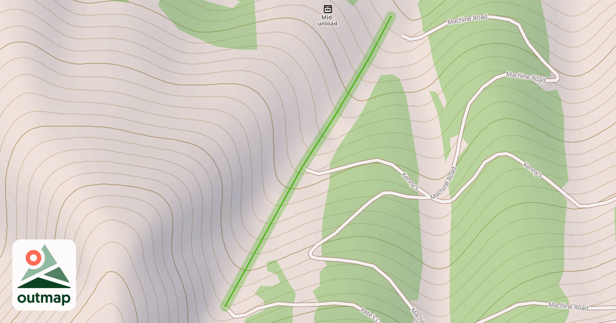 Map of Mid Warm Springs