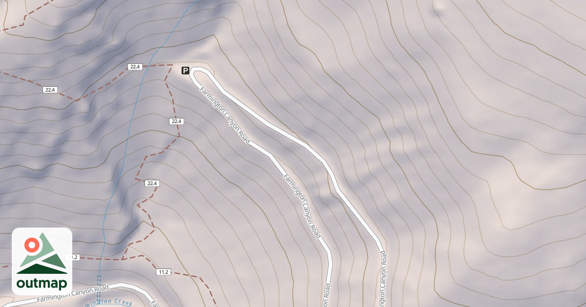 Map of FARMINGTON CANYON ATV
