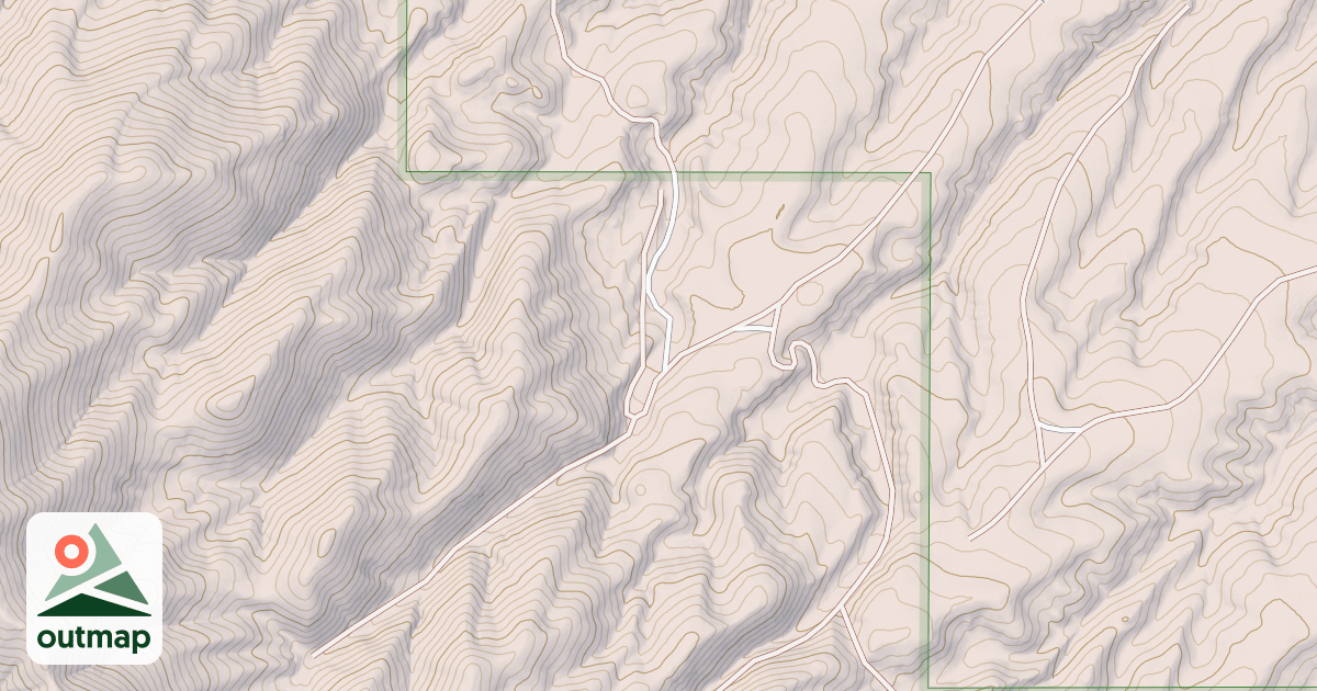 Map of HUTCHEY CANYON