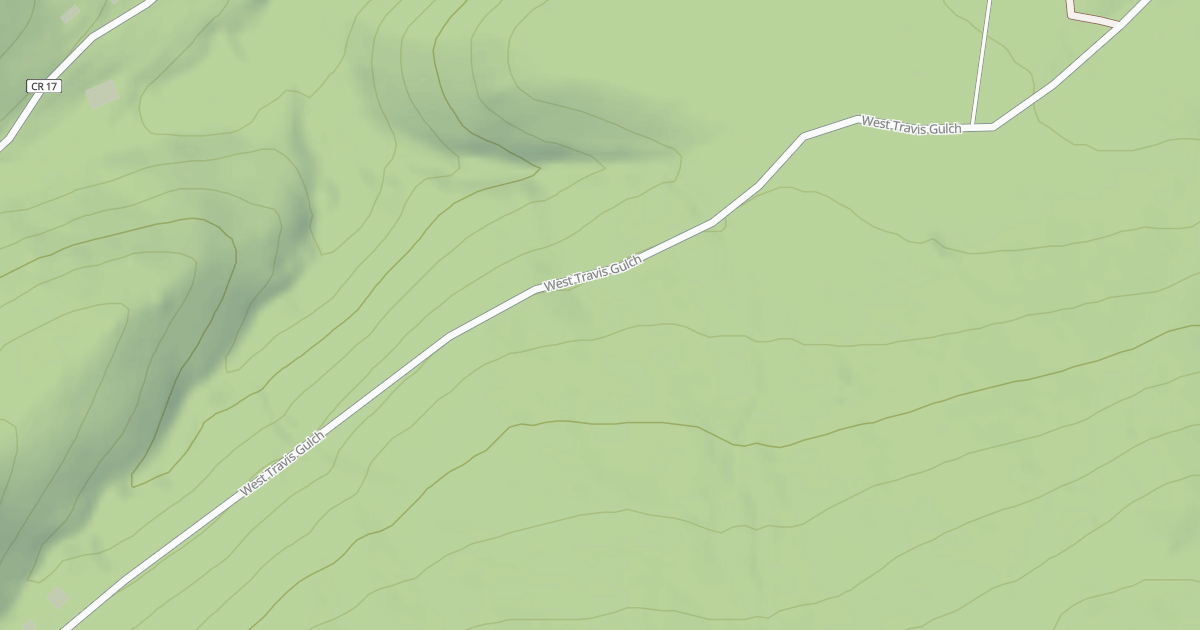 Map preview of W. TRAVIS GULCH