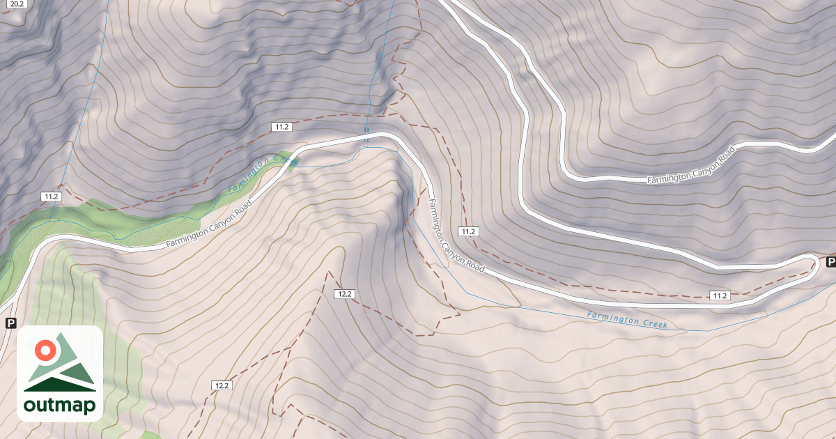 Map of FARMINGTON CANYON
