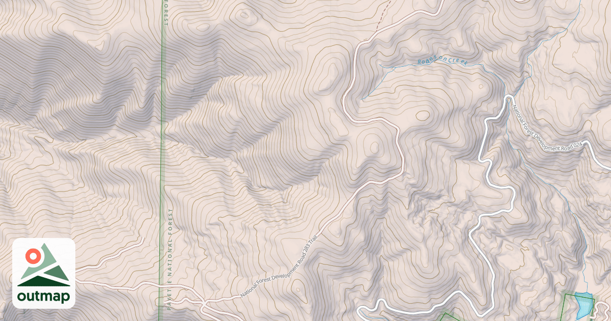 Map of W/F Pine Creek