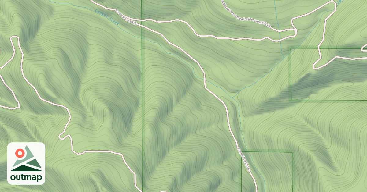 Map of CANYON CREEK RD