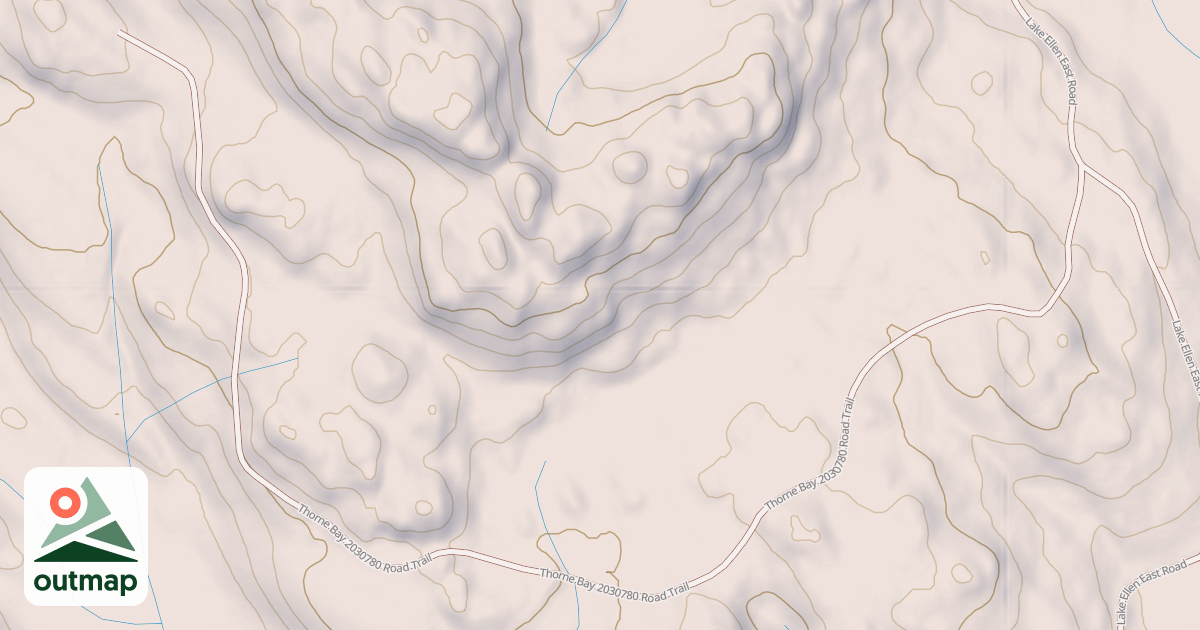 Map of THORNE BAY 2030780 ROAD