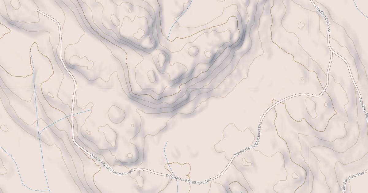 Map preview of THORNE BAY 2030780 ROAD