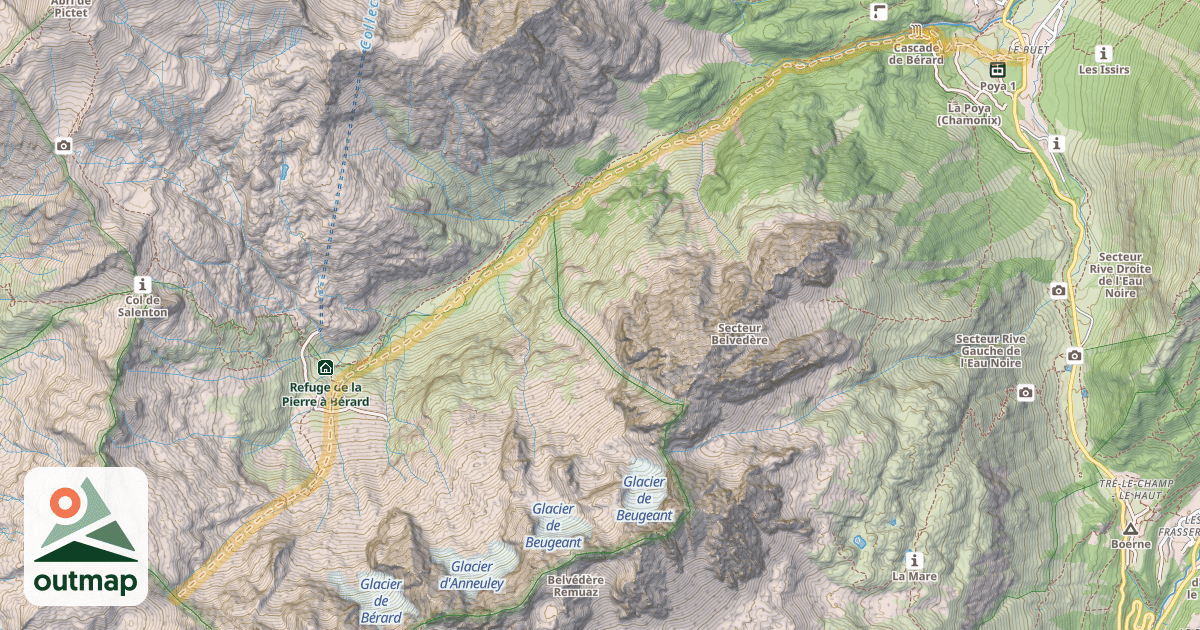 Map of Col de Bérard — Le Buet