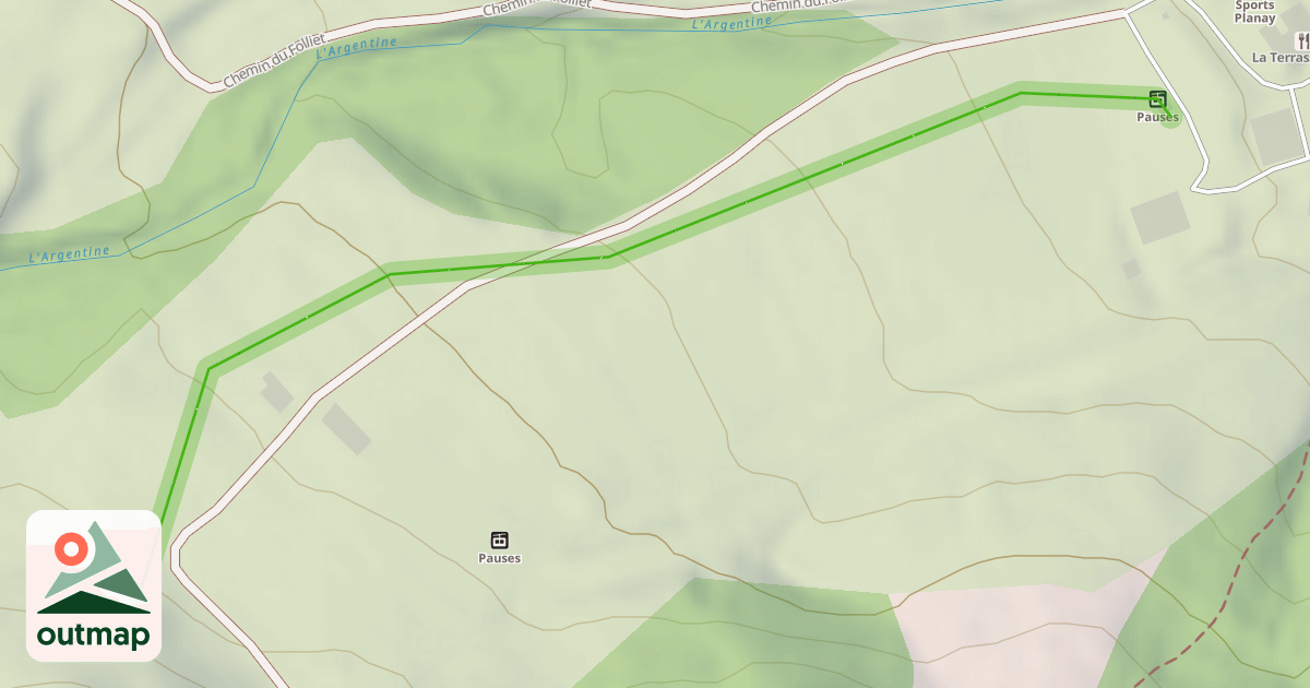 Map of Les Pauses