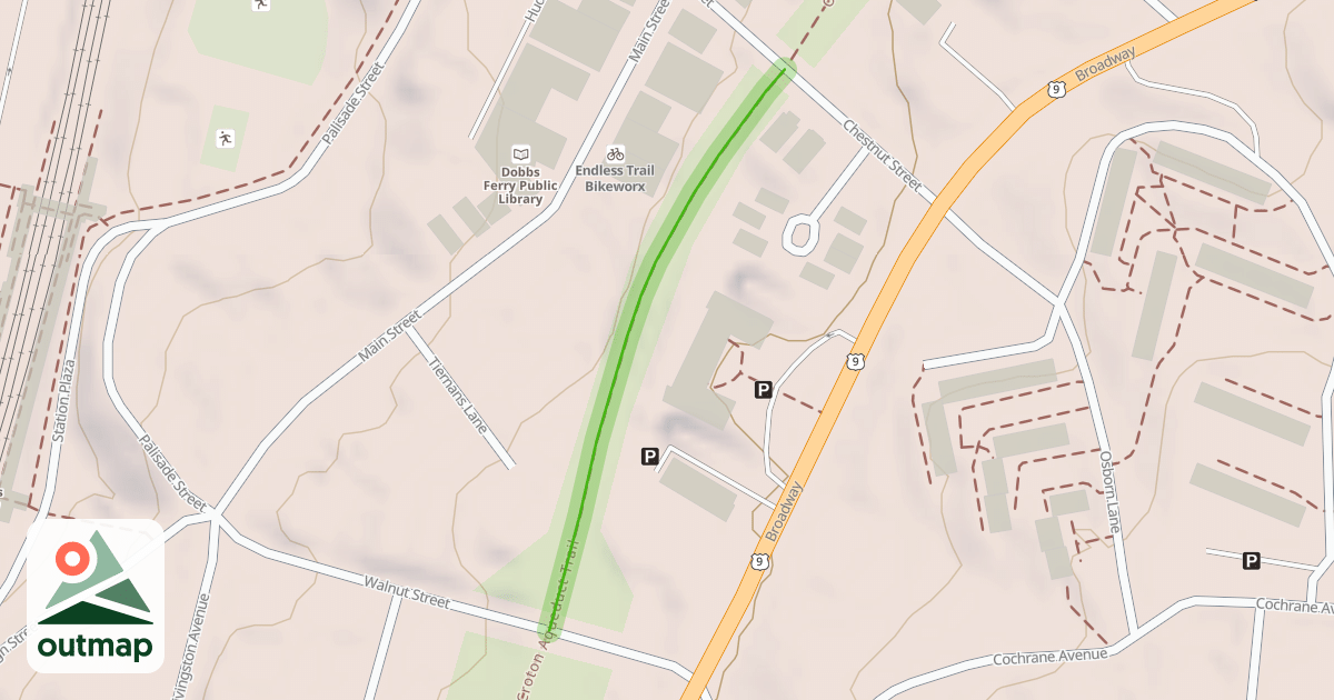 Map of Old Croton Aqueduct Trail