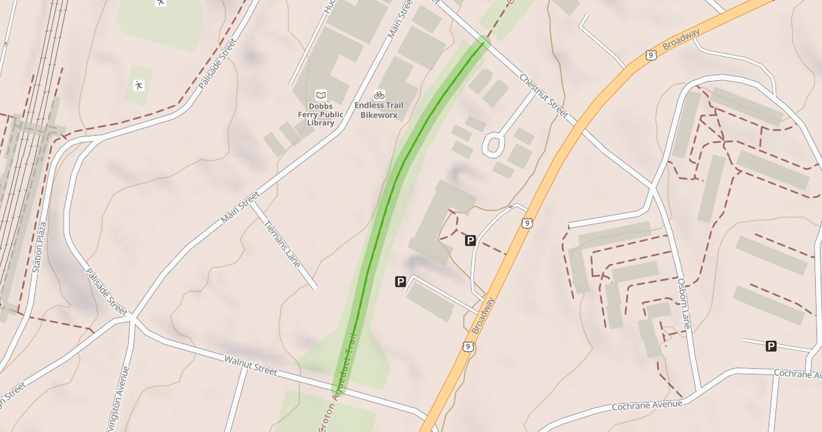 Map preview of Old Croton Aqueduct Trail