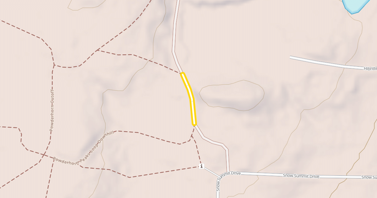 Map preview of Powderhorn Peaks Loop Downhill