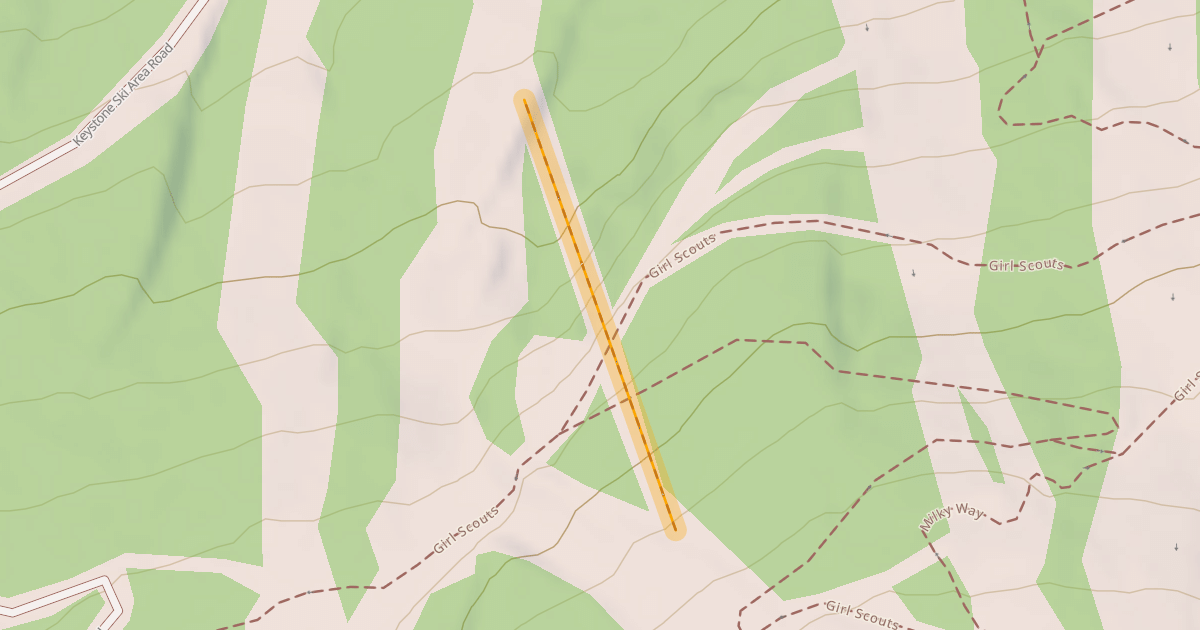 Map preview of hidden chute