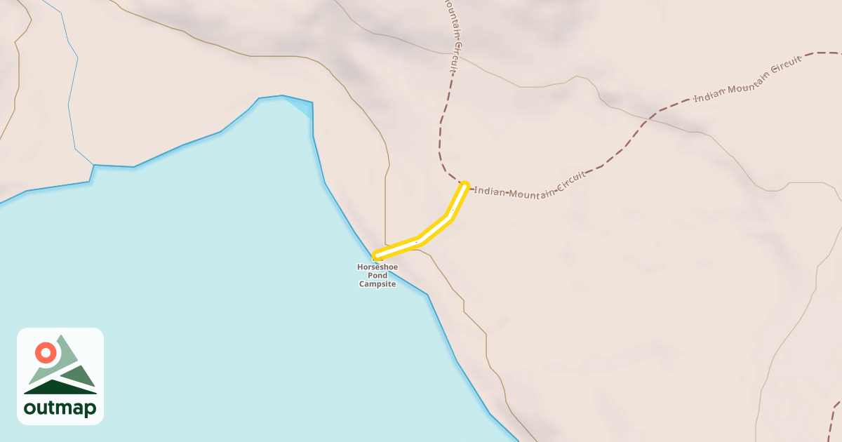 Map of Horseshoe Pond ccess