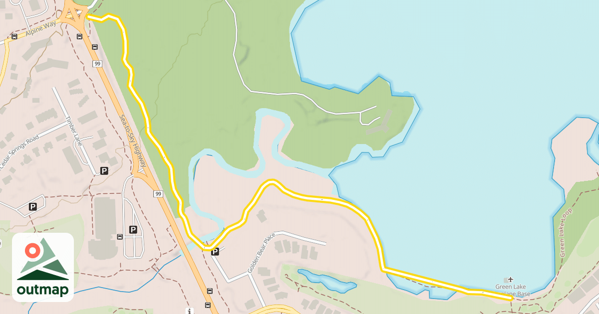 Map of Green Lake