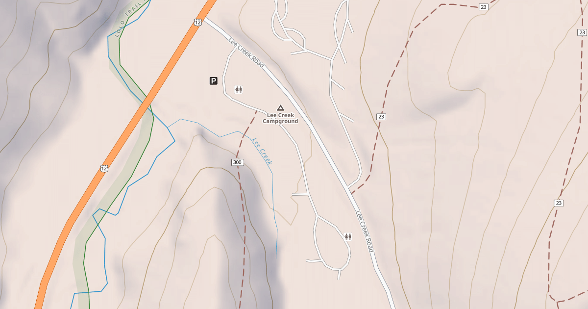 Map preview of LEE CREEK