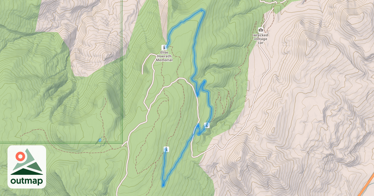 Map of Wild Turkey Loop Trail