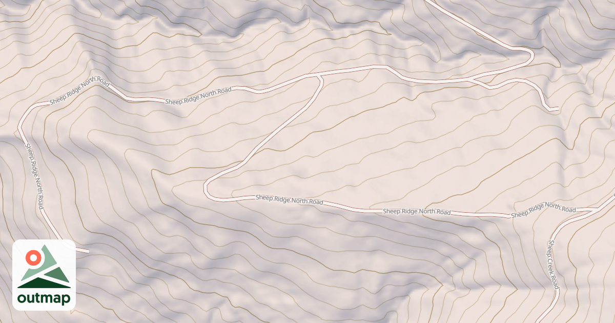 Map of SHEEP RIDGE NORTH