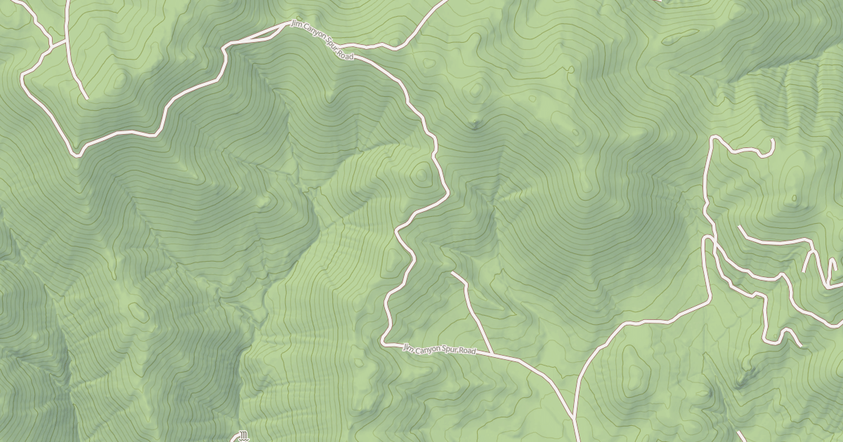 Map preview of JIM CANYON SPUR ROAD