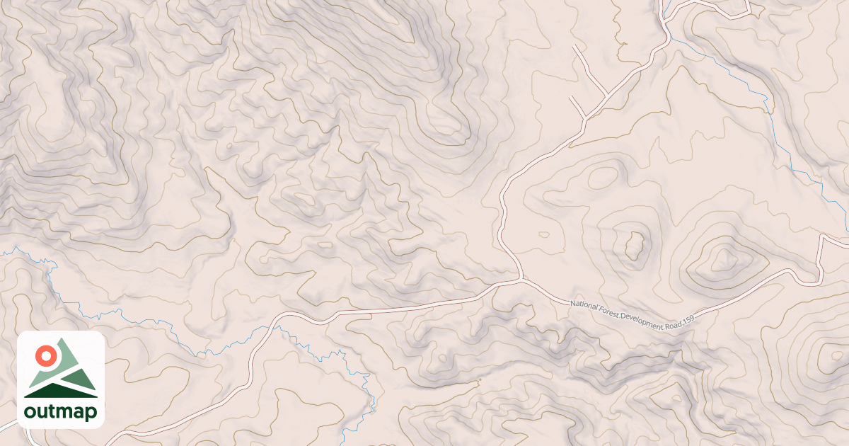 Map of SOUTH FORK BEAR CREEK