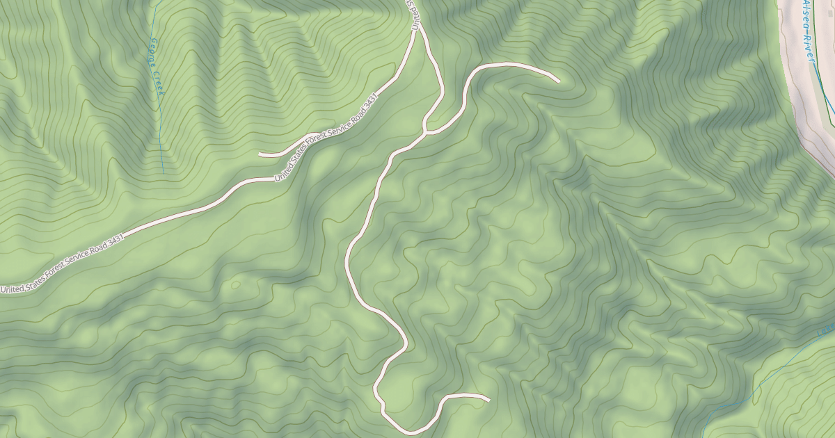 Map preview of USFS Motor Vehicle Use Map Roads {A712710B-5EBC-4735-8130-2153B4EC04A7}