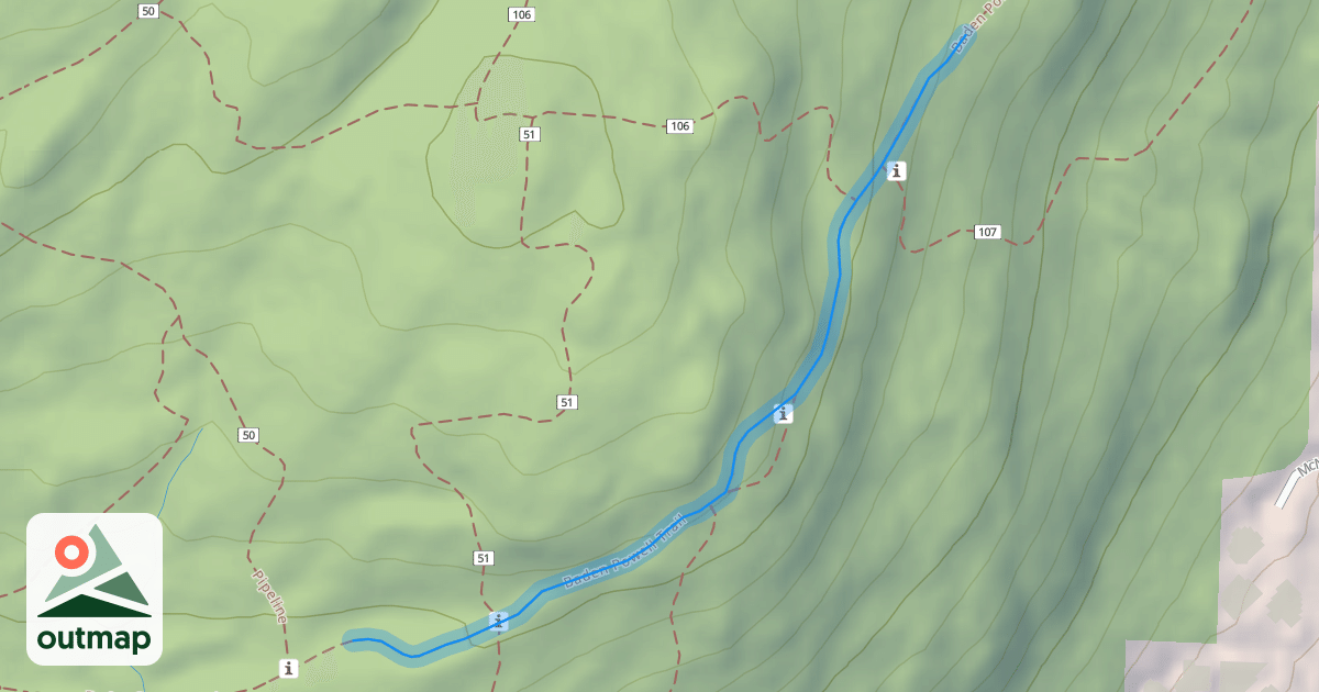 Map of Baden Powell Trail
