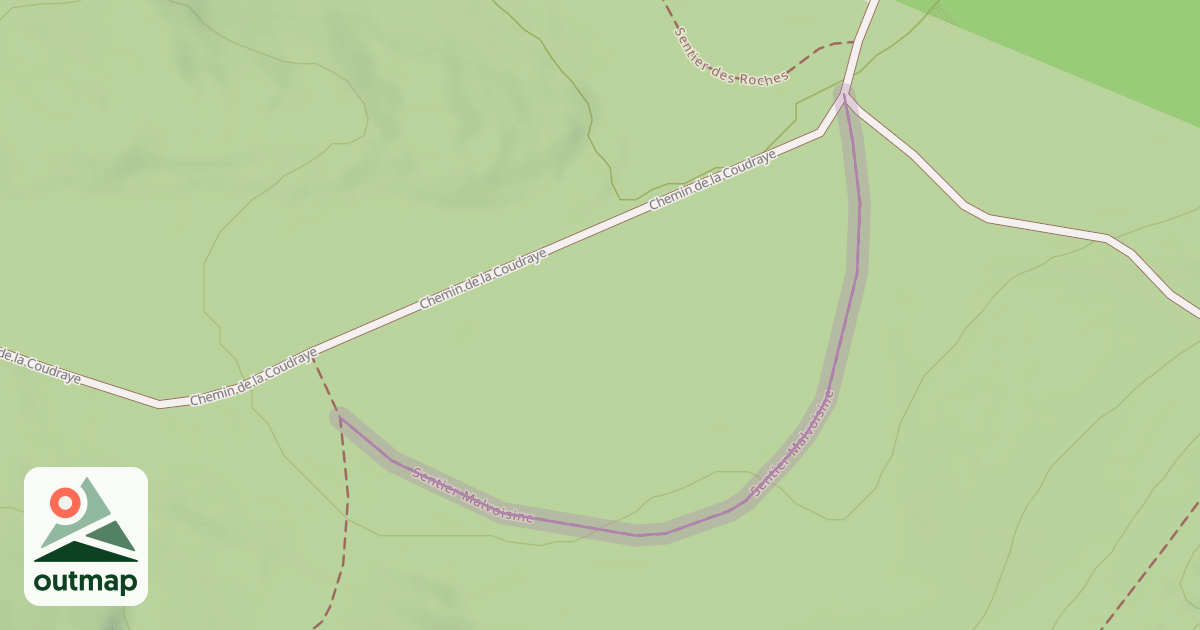 Map of Sentier Malvoisine