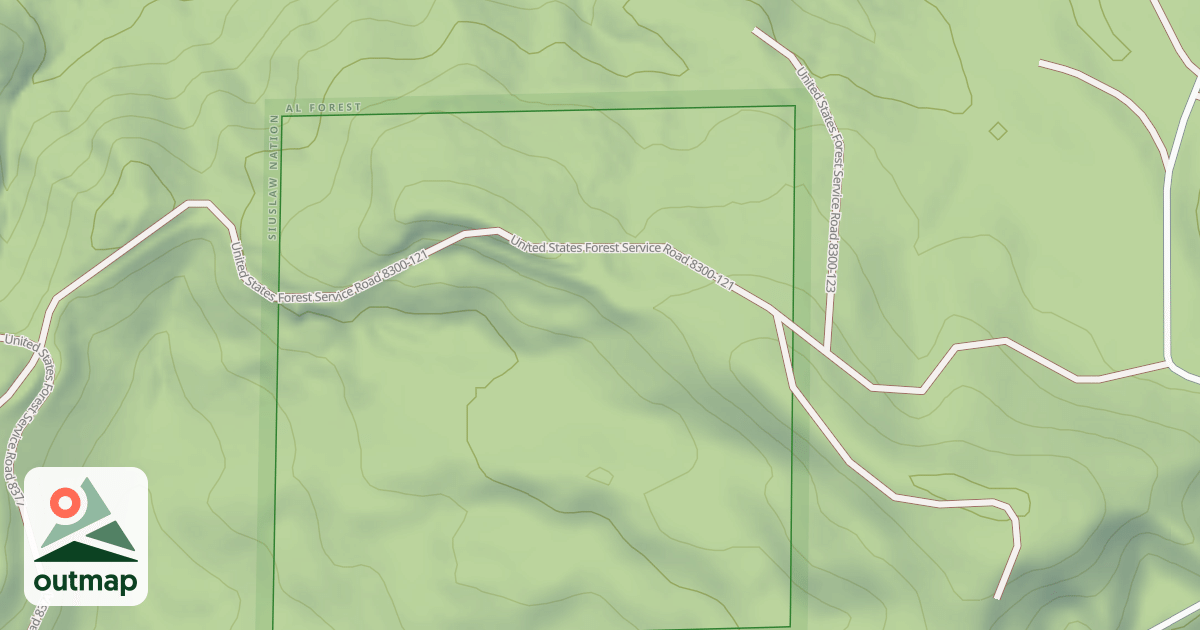 Map of USFS National Forest System Roads {45B010DB-E5B2-4385-A348-E782B5848330}