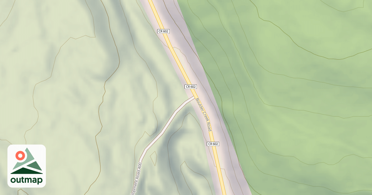 Map of USFS Motor Vehicle Use Map Roads {97FB9F40-D305-4304-AC52-EB1C7C0402AB}