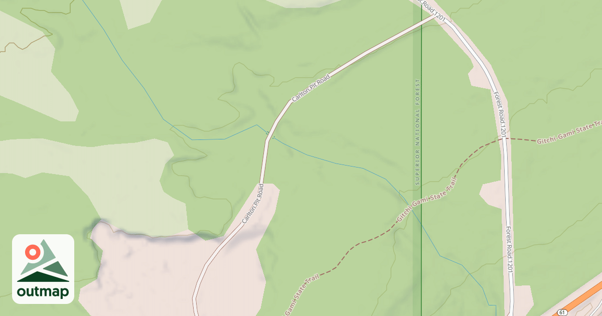 Map of CARLTON PIT