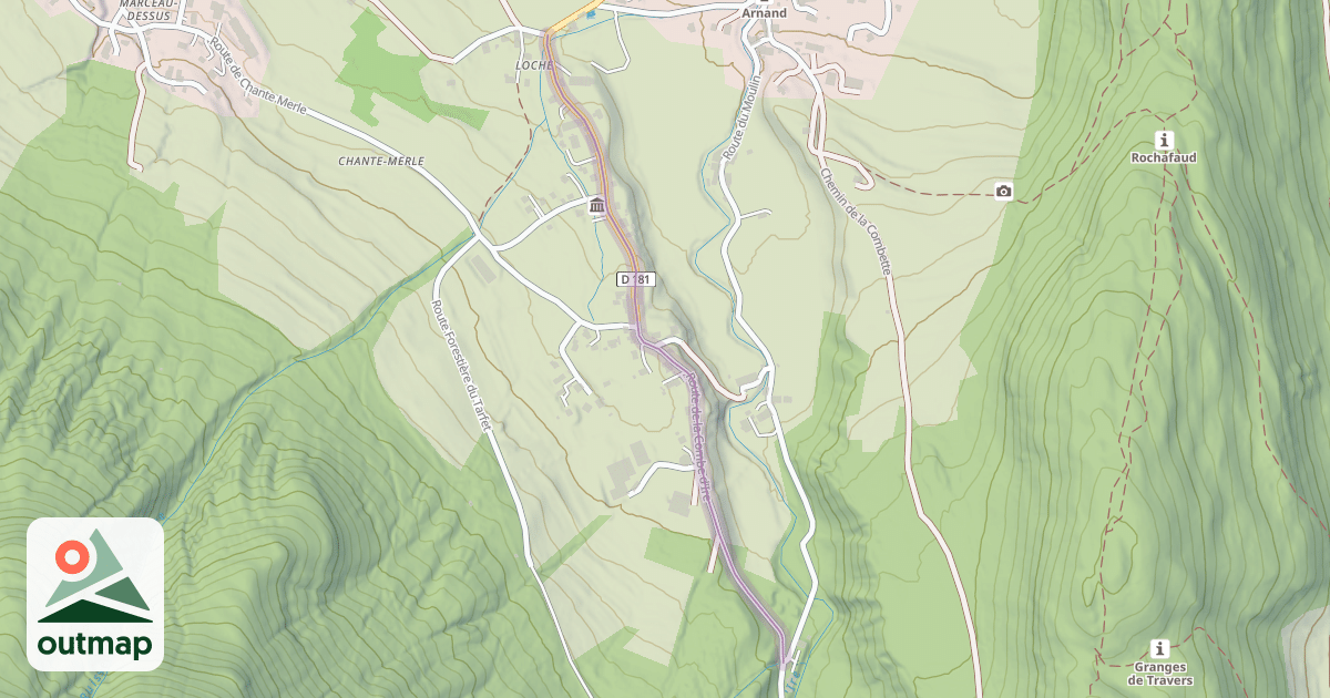 Map of Route de la Combe d'Ire