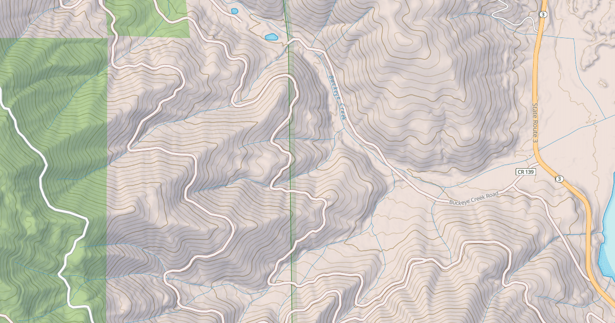Map preview of BUCKEYE CREEK