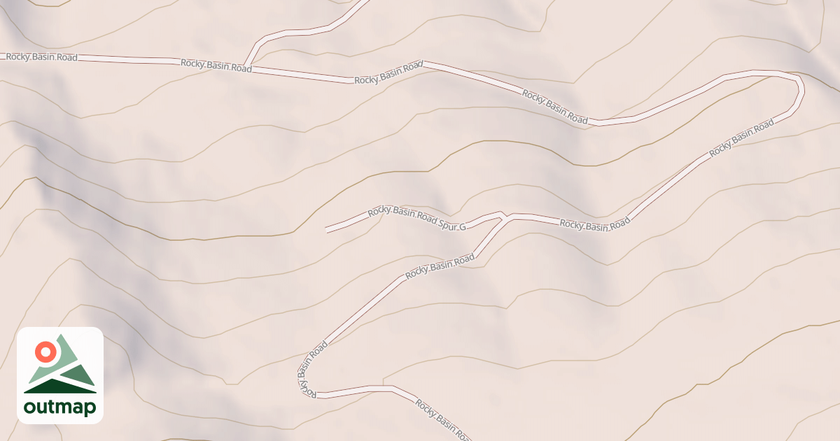 Map of ROCKY BASIN G SPUR