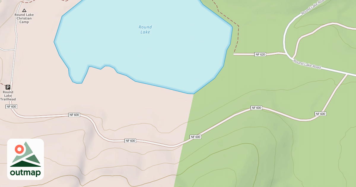 Map of ROUND LK CAMPCHRISTIAN CAMP