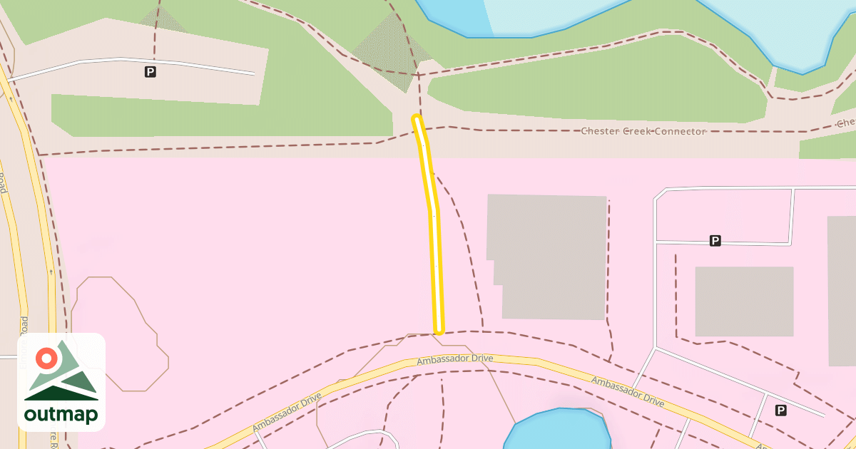 Map of Chester Creek Connector