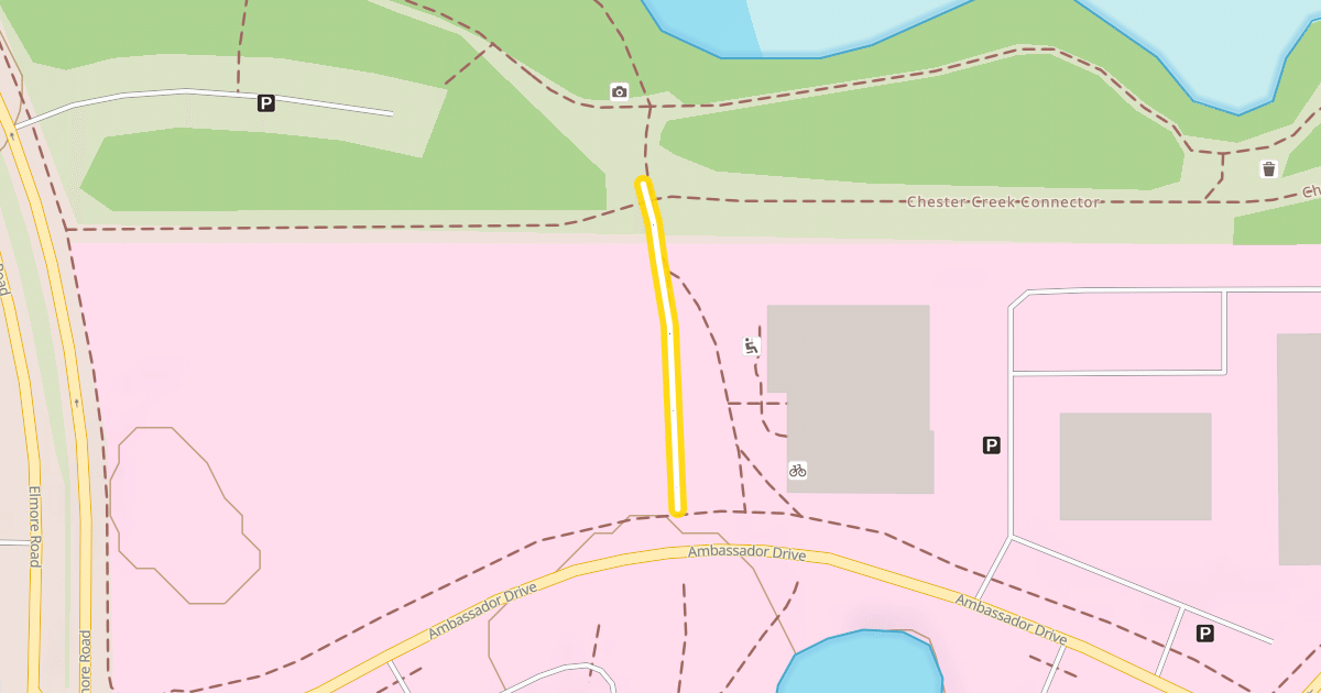 Map preview of Chester Creek Connector