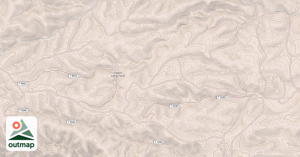 Map of LICK RIDGE