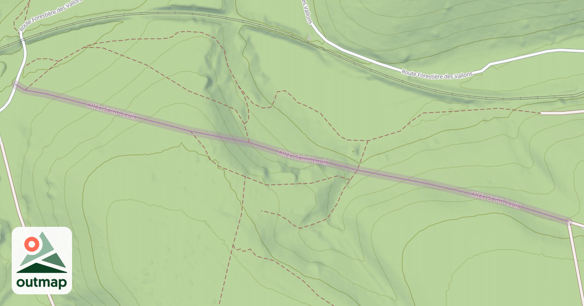 Map of Allée Saint-Louis