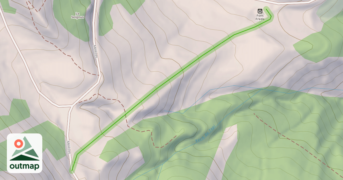Map of Font Frede