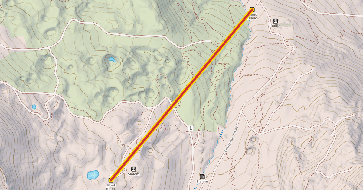 Map preview of Mont Blanc