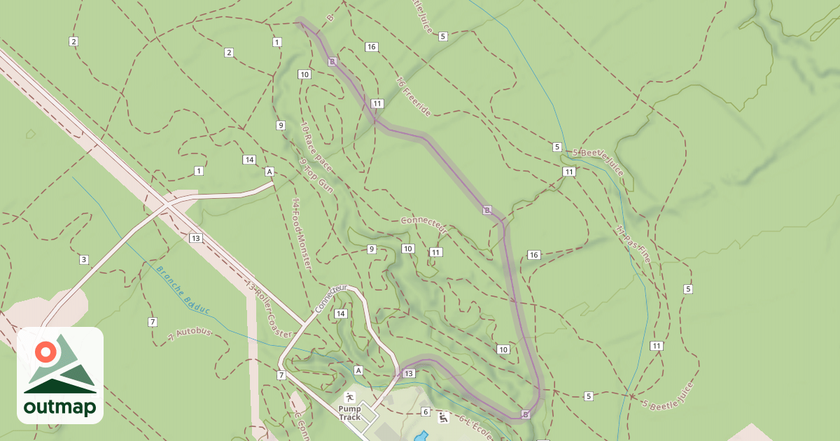 Map of B Remonte Pente Secondaire