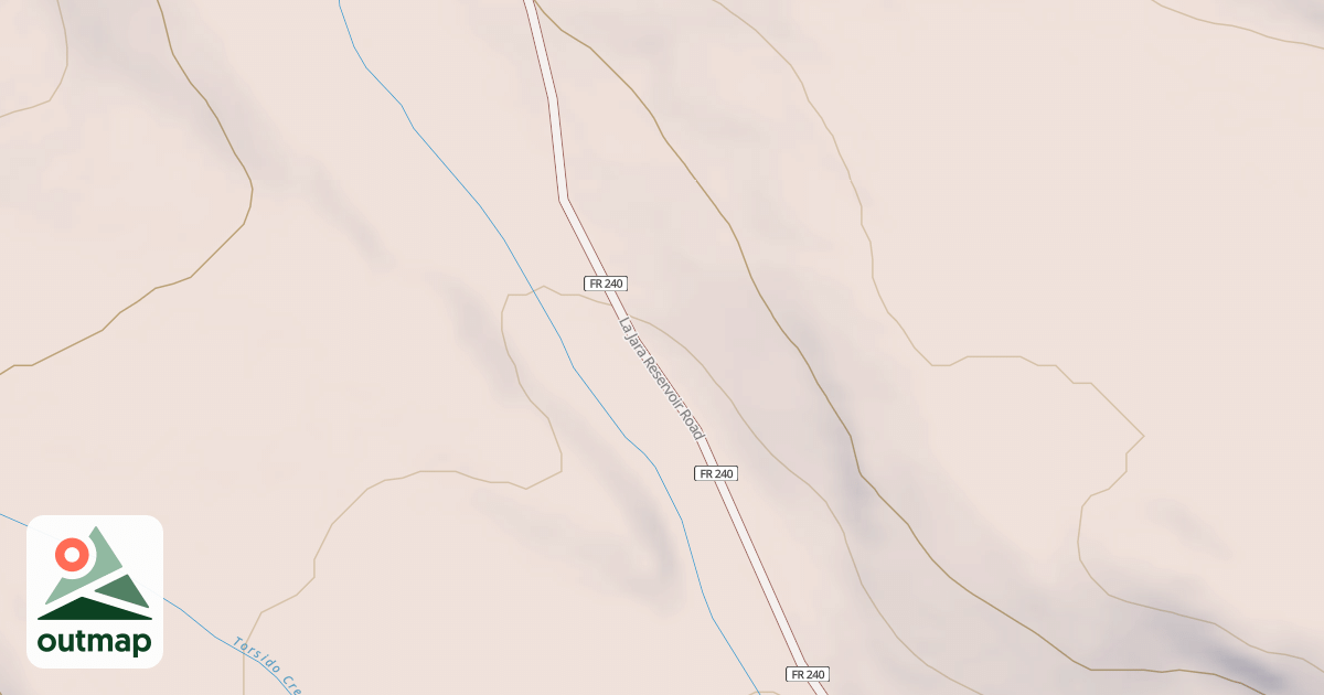 Map of LA JARA RESERVOIR