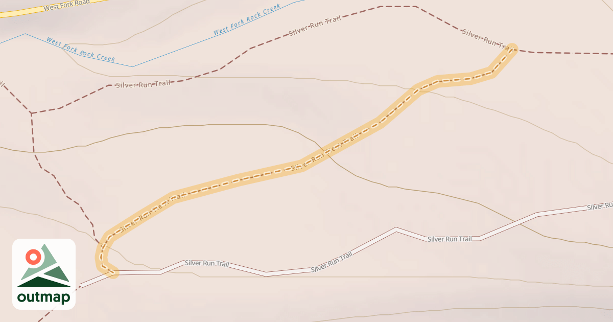 Map of Silver Run Tie A Trail