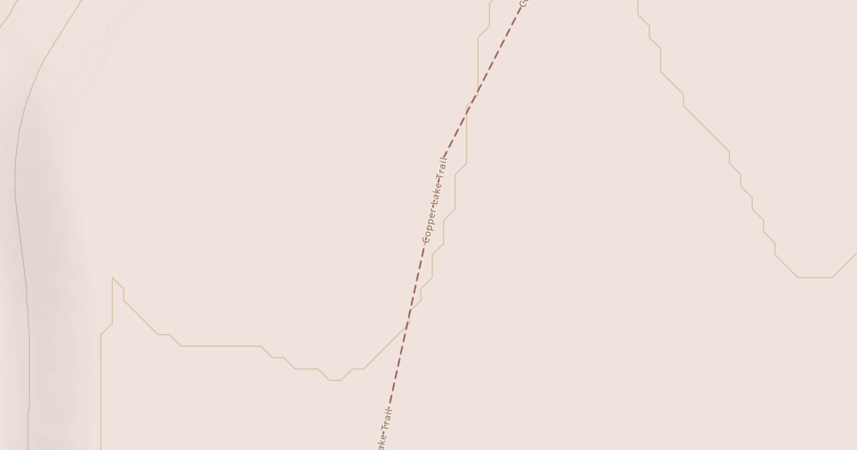 Map preview of Copper Lake Trail