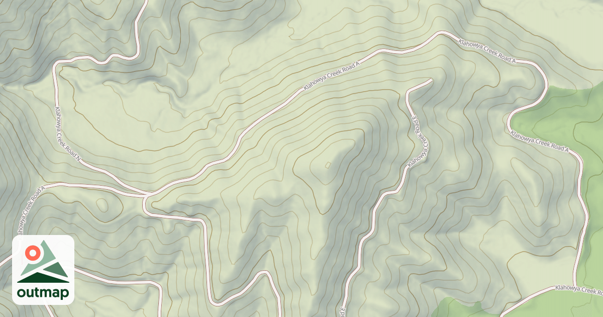 Map of KLAHOWYA CREEK A
