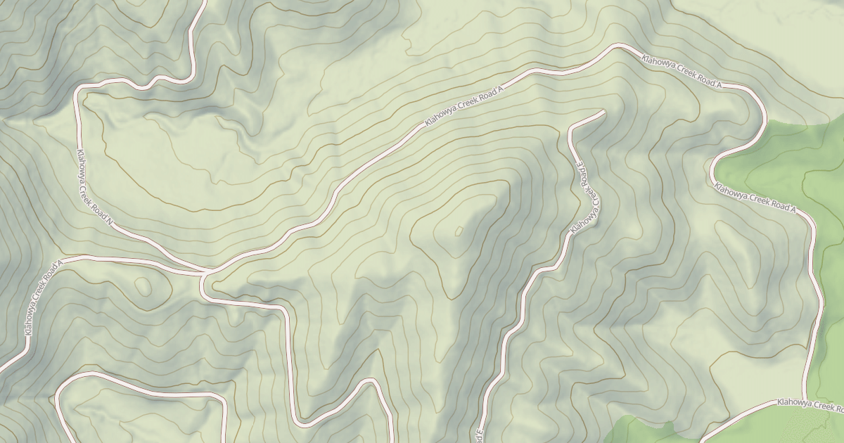 Map preview of KLAHOWYA CREEK A