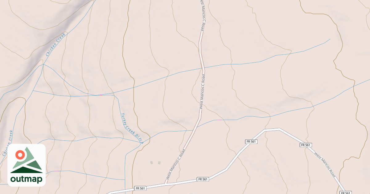 Map of WEST MANCOS C