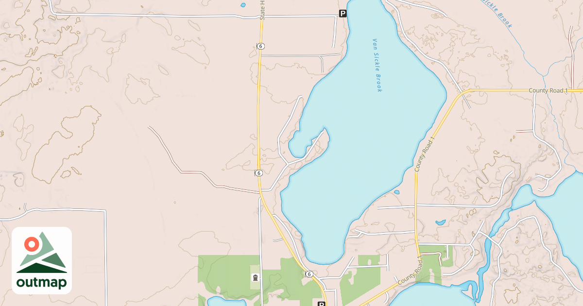 Map of Emily/Outing Trail