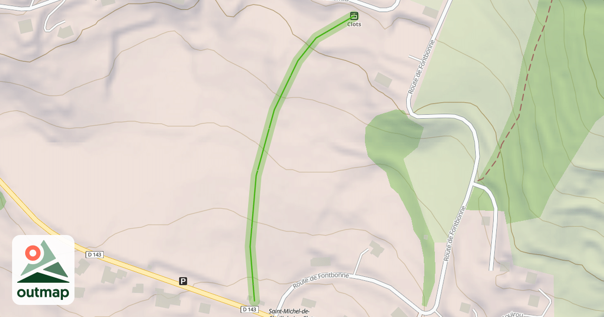 Map of Les Clots