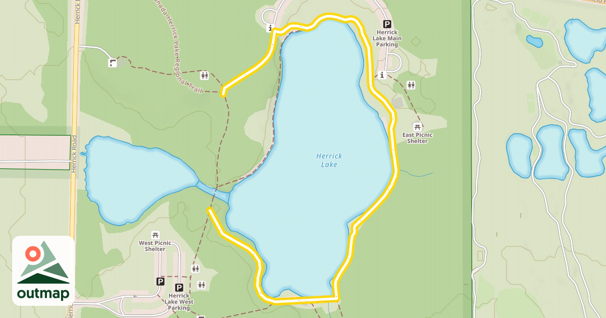 Map of Lake Trail