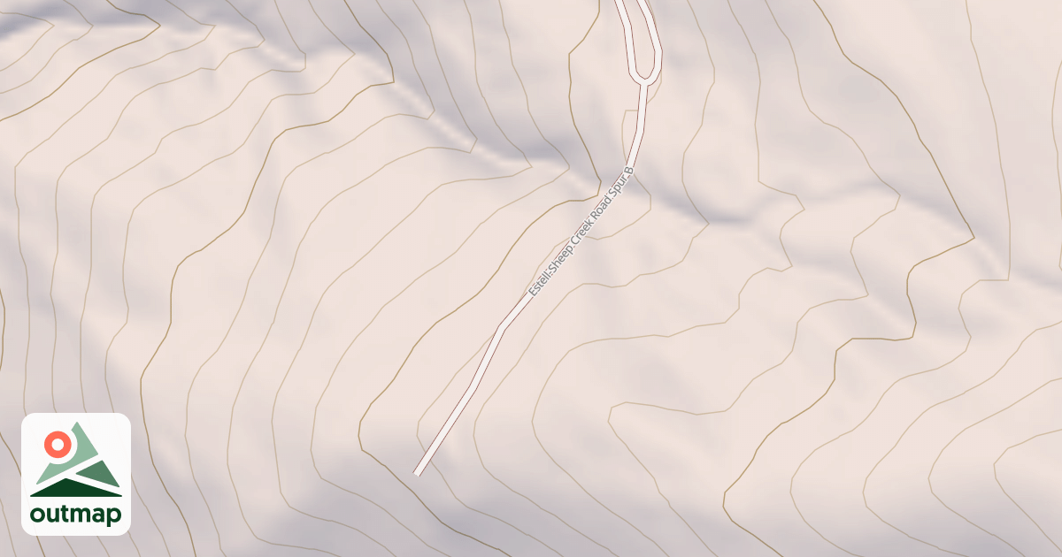 Map of ESTELL-SHEEP CREEK SPUR B