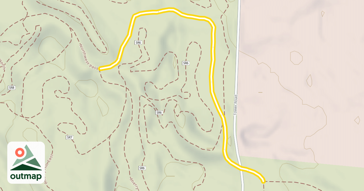 Map of Northwest Passage in Portage